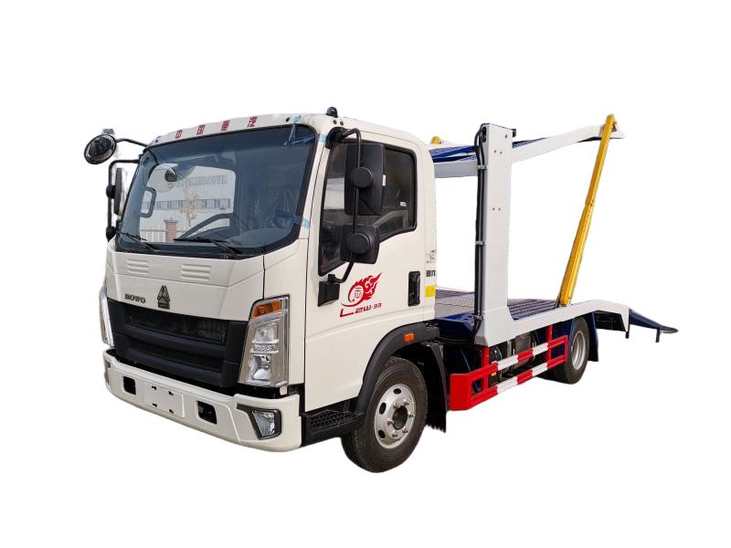 HOWO 4X2 2-Car Carrier Flatbed Truck
